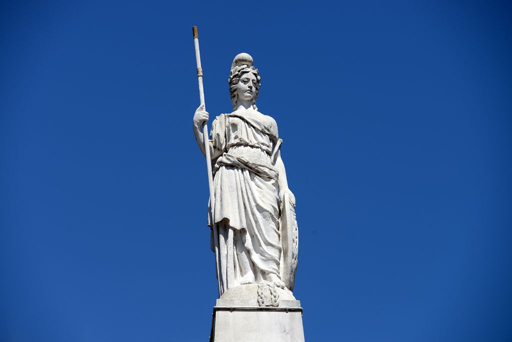 05 Statue Of An Allegory of Liberty By French Sculptor Joseph Dubourdieu Piramide de Mayo Pyramid Plaza de Mayo Buenos Aires